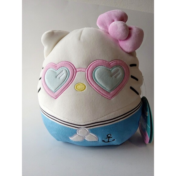 NWT Squishmallows x Sanrio Sailor Hello Kitty Plush Toy Summer 2023 - Picture 1 of 10
